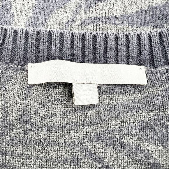 Proenza schouler Women's Blue Leaf Long Sleeve Button Up Cardigan Sweater S - Picture 4 of 5